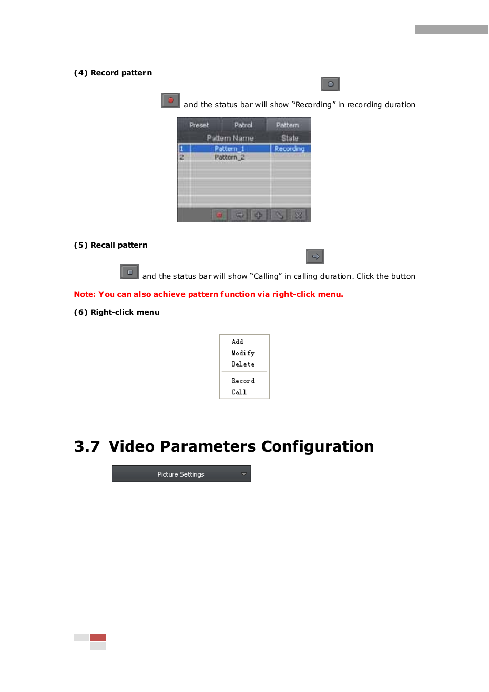 7 video parameters configuration | eLine Technology iVMS-2000 V2.0.2 User Manual | Page 38 / 113