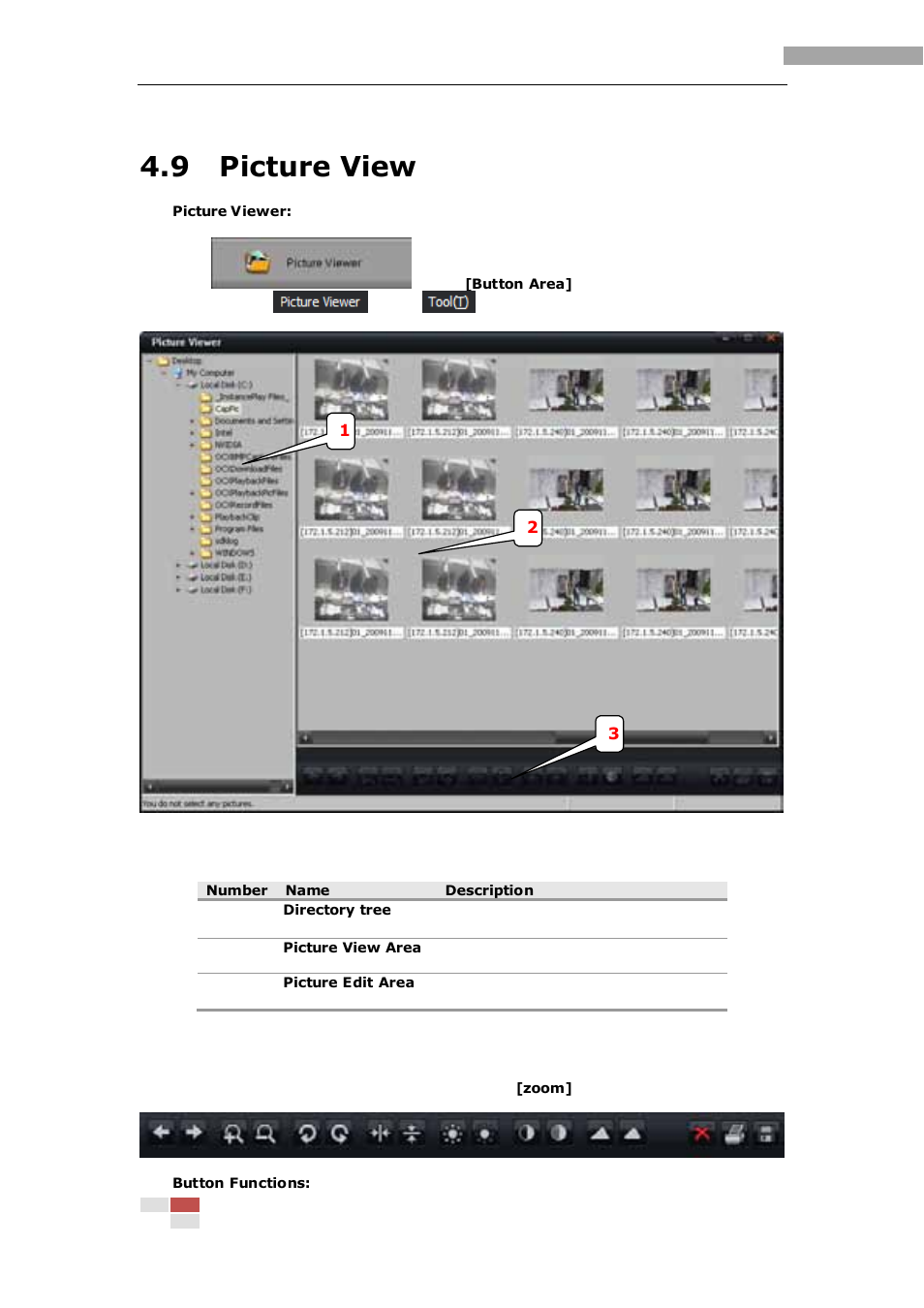 9 picture view | eLine Technology iVMS-2000 V2.0.2 User Manual | Page 65 / 113