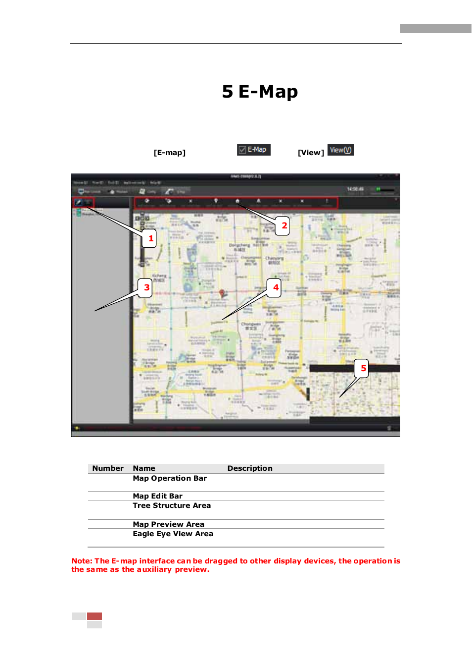 5 e-map | eLine Technology iVMS-2000 V2.0.2 User Manual | Page 67 / 113