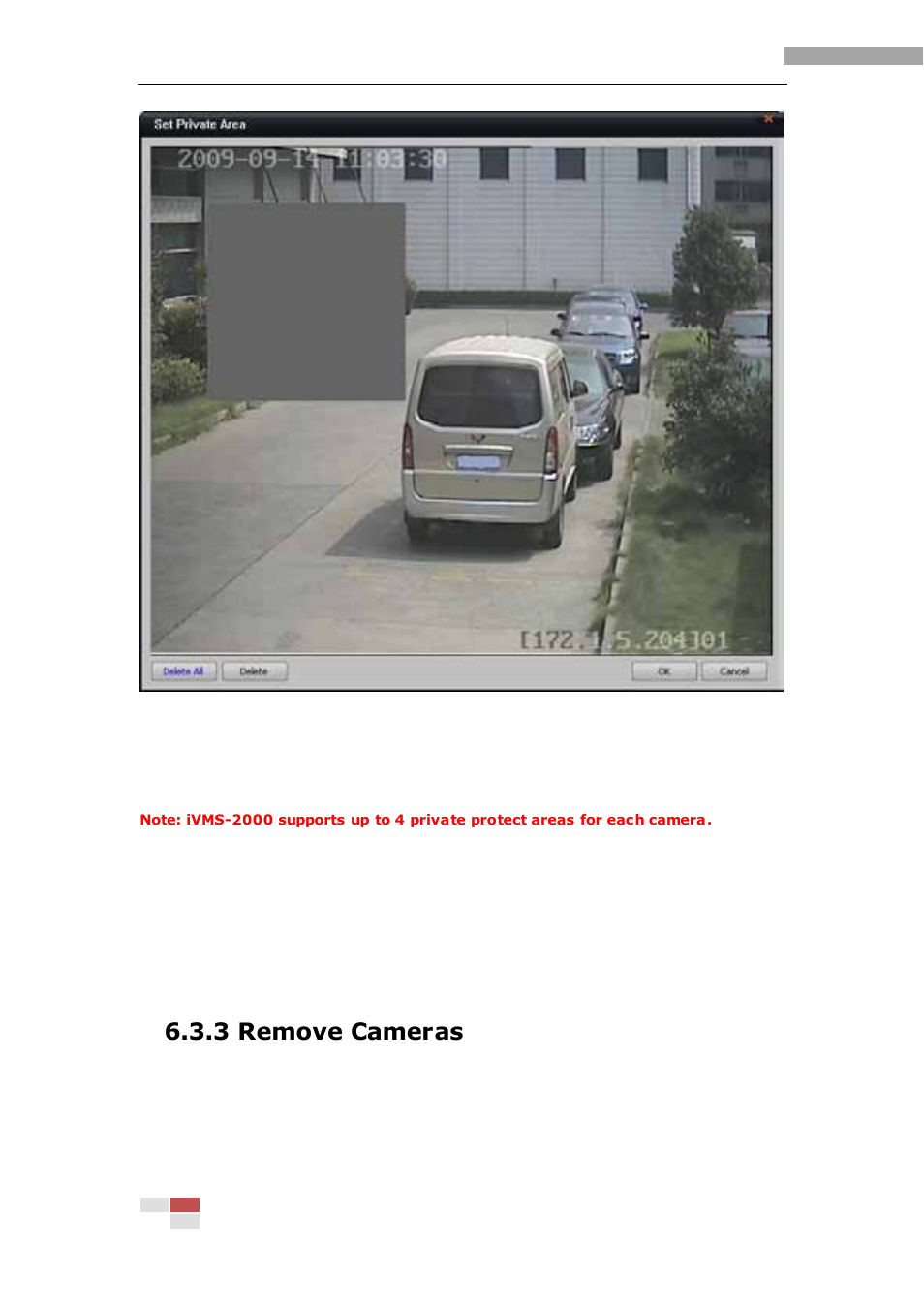 3 remove cameras | eLine Technology iVMS-2000 V2.0.2 User Manual | Page 84 / 113