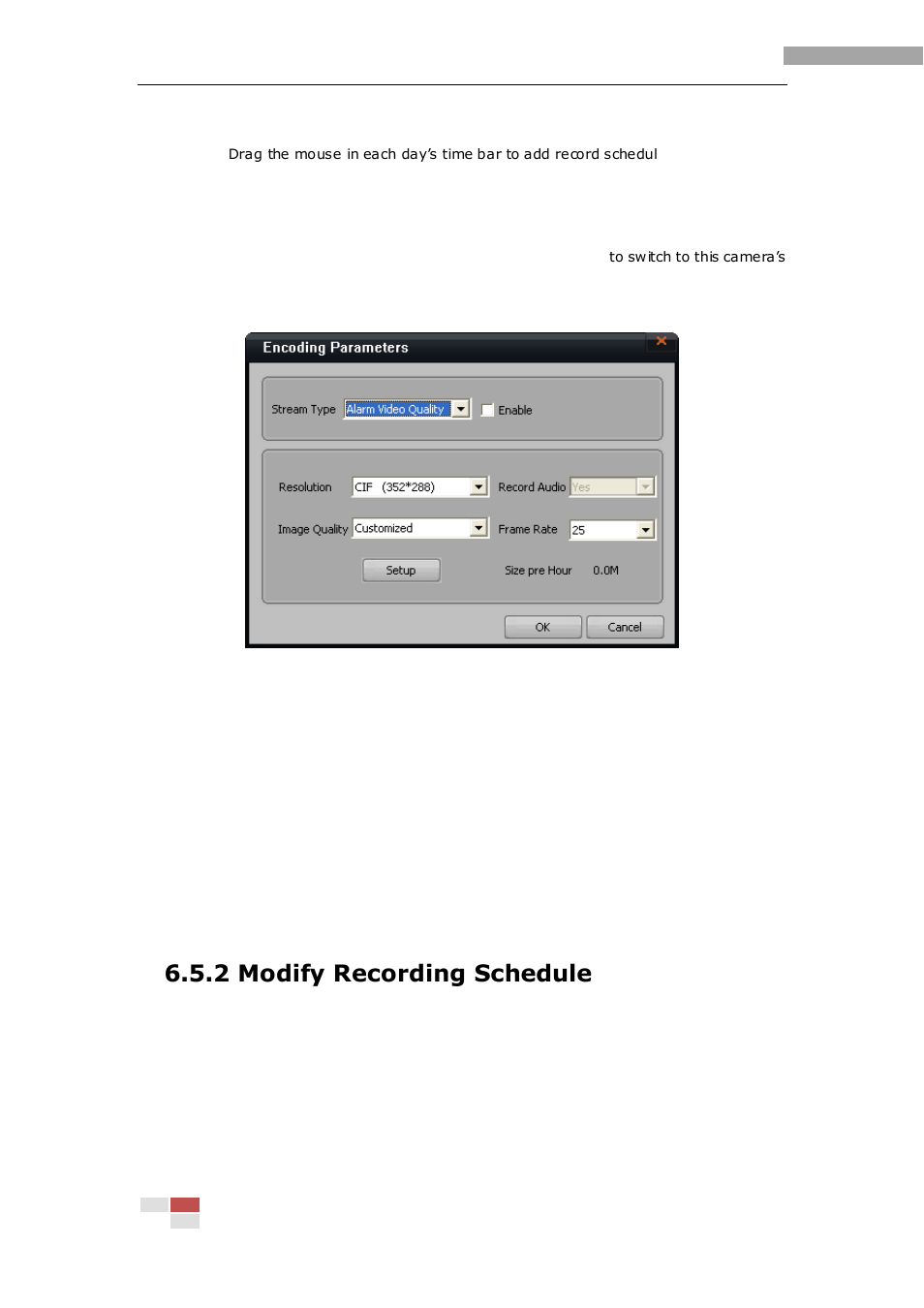 2 modify recording schedule | eLine Technology iVMS-2000 V2.0.2 User Manual | Page 89 / 113