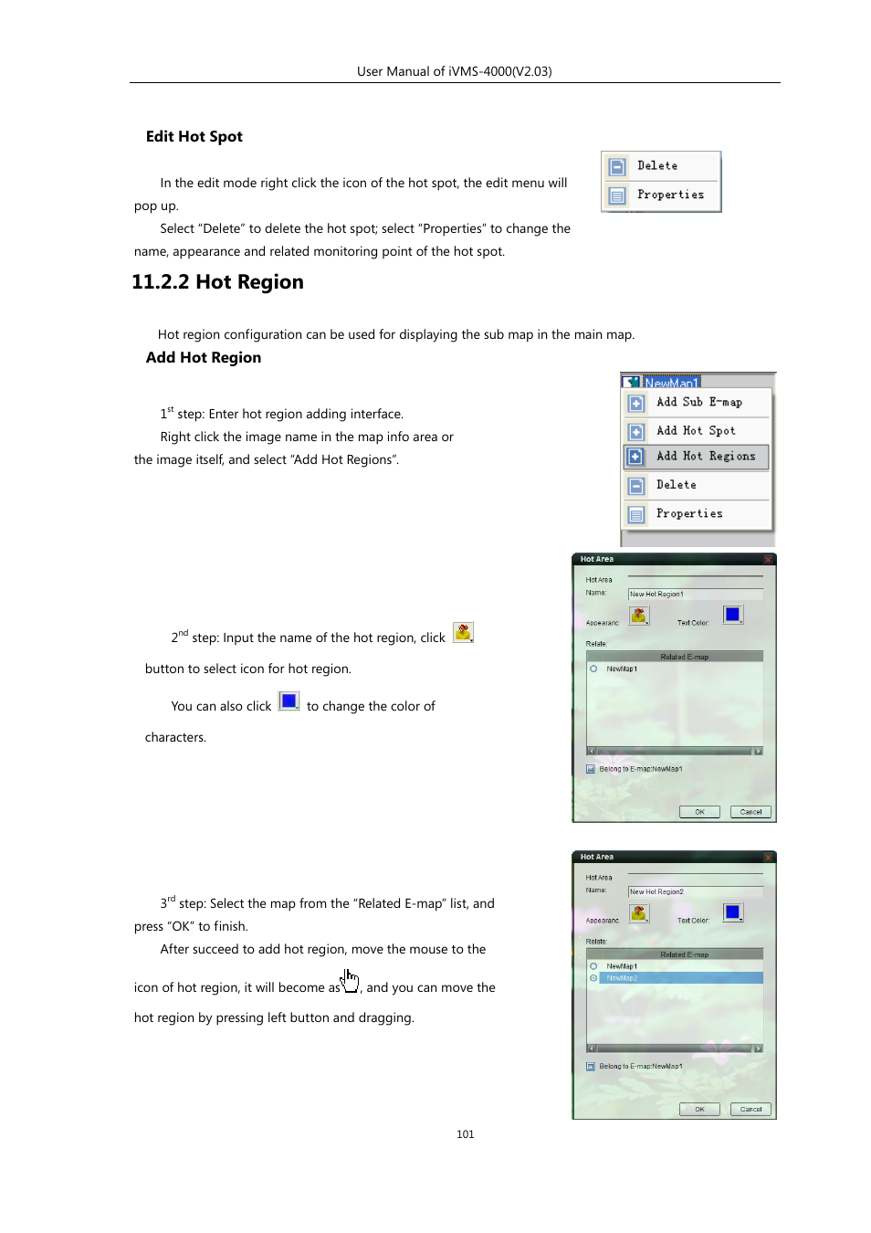 2 hot region | eLine Technology iVMS-4000 V2.03 User Manual | Page 102 / 112