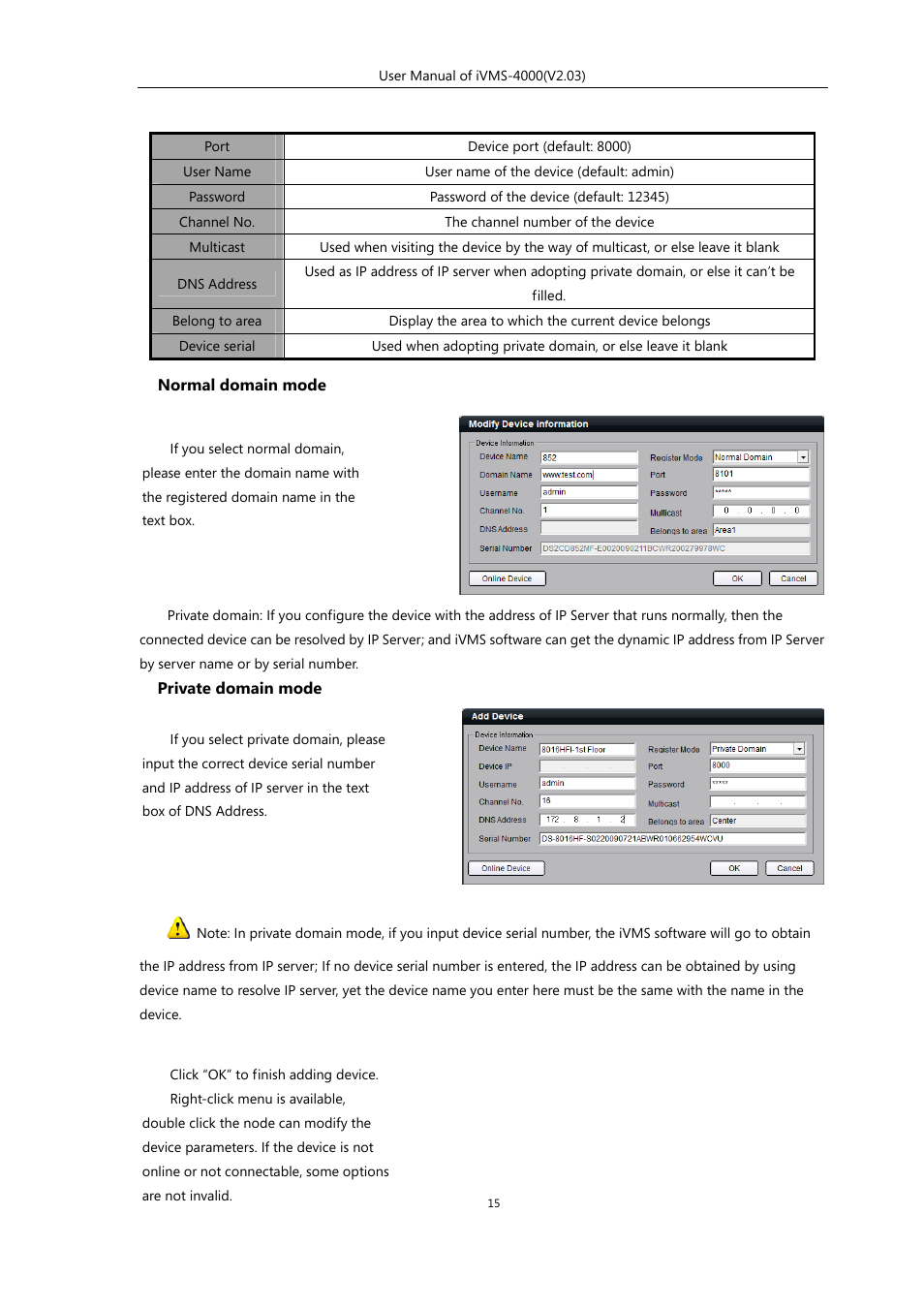eLine Technology iVMS-4000 V2.03 User Manual | Page 16 / 112