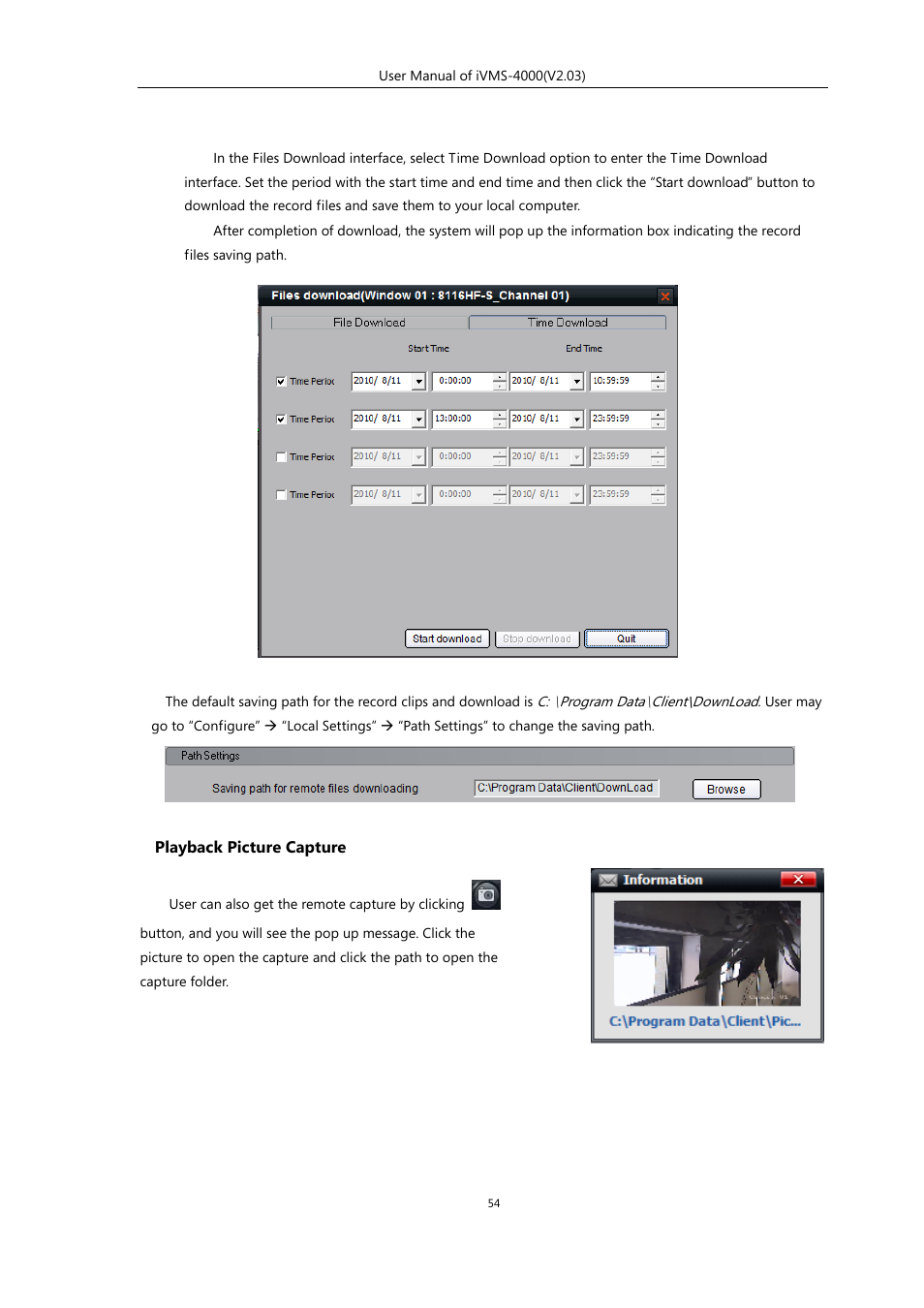 eLine Technology iVMS-4000 V2.03 User Manual | Page 55 / 112