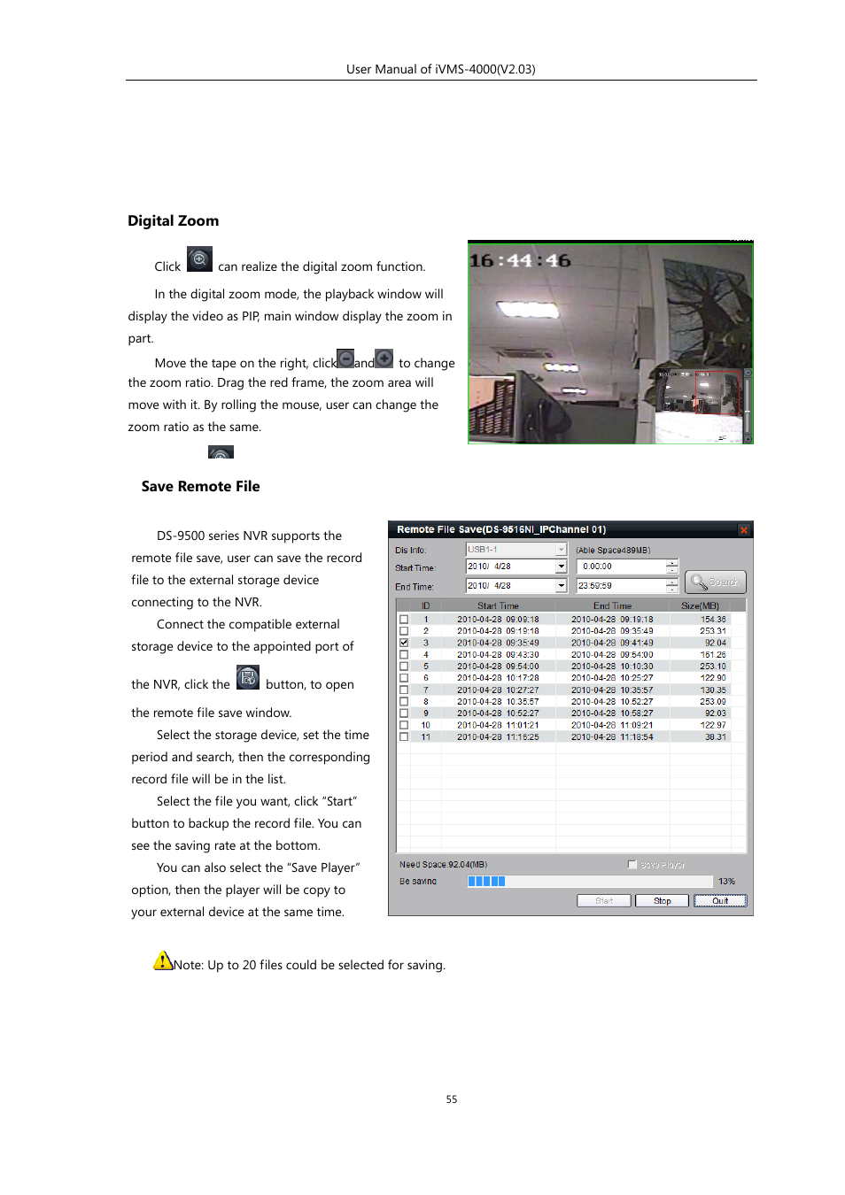 eLine Technology iVMS-4000 V2.03 User Manual | Page 56 / 112