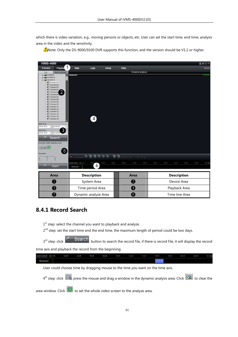 1 record search | eLine Technology iVMS-4000 V2.03 User Manual | Page 62 / 112