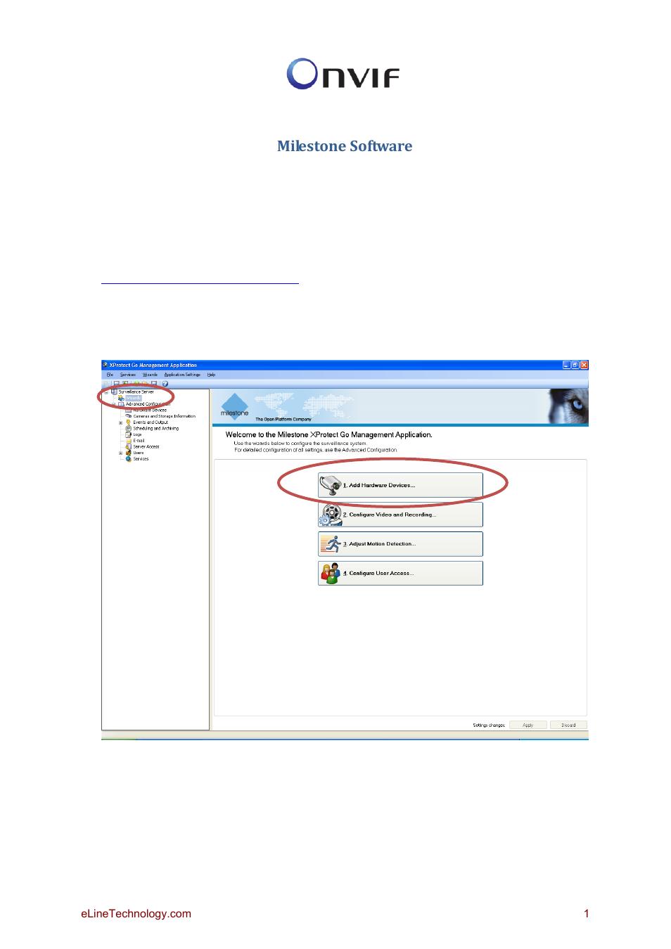 eLine Technology SIP MileStone Software Guide User Manual | 6 pages