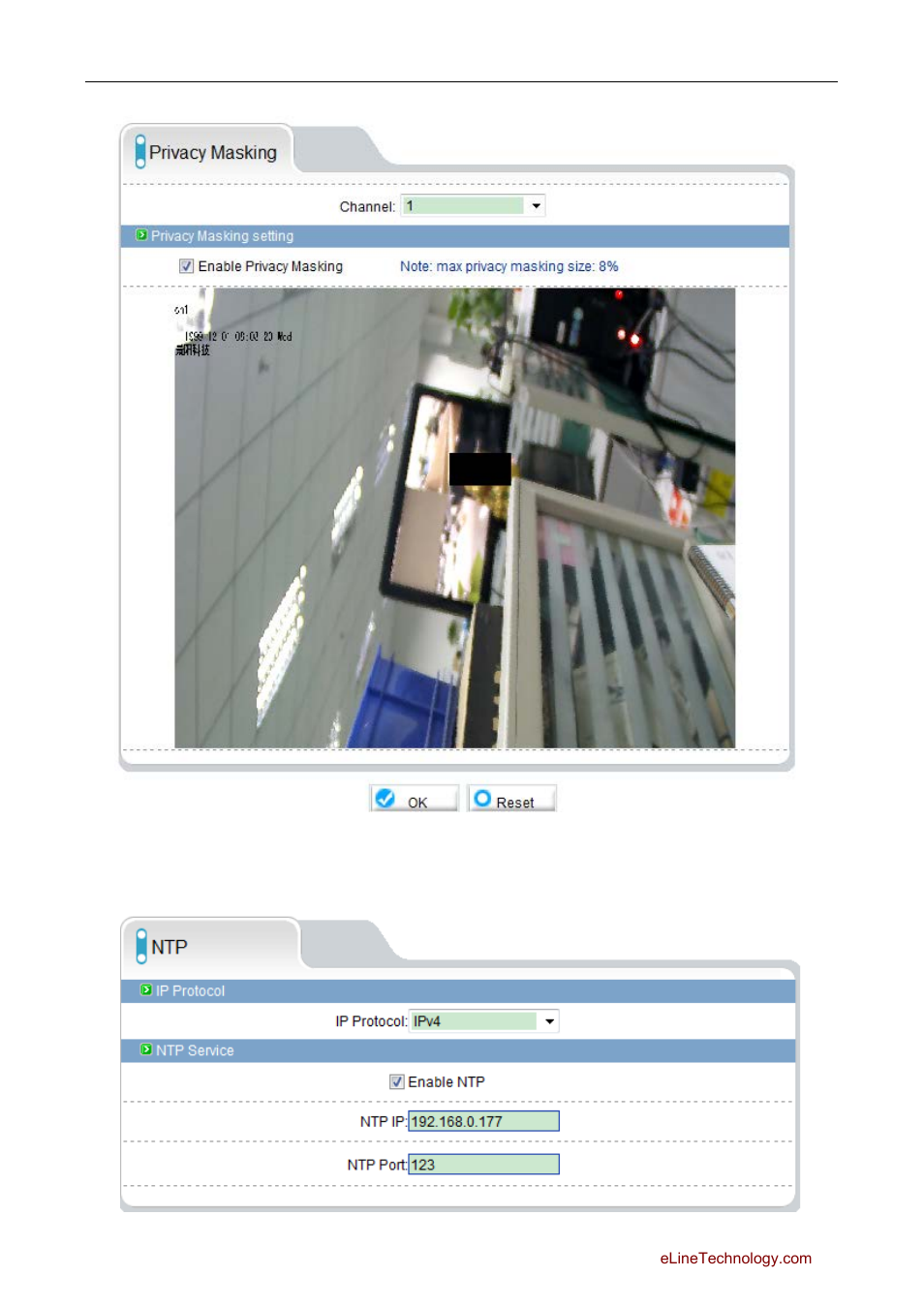 10 network service, 1 ntp, Etwork | Ervice | eLine Technology SIP Web Browser Guide v1.0 User Manual | Page 23 / 29