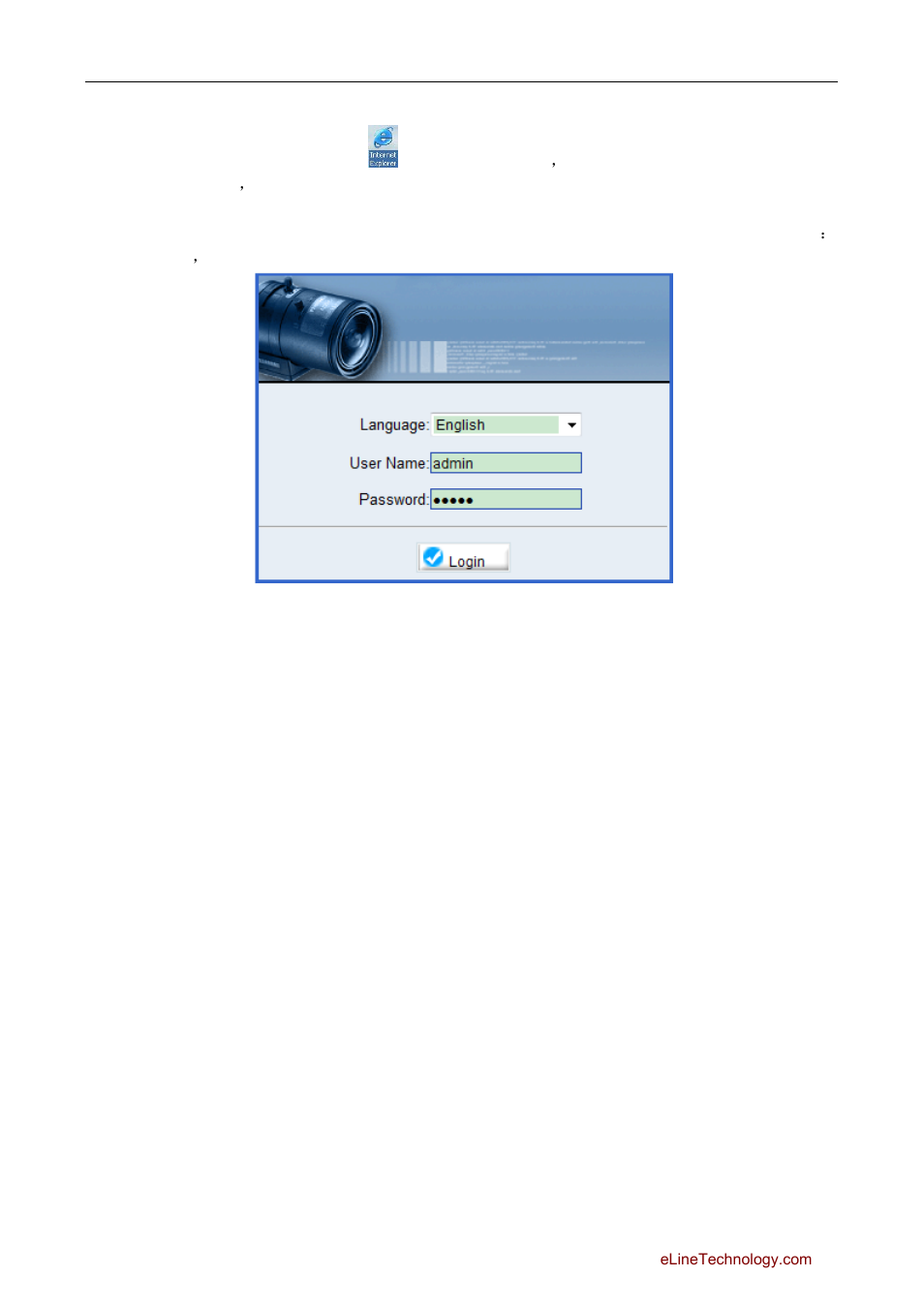 2 web login, The second chapter device configuration, 1 live video | Login, Ive video | eLine Technology SIP Web Browser Guide v1.0 User Manual | Page 5 / 29