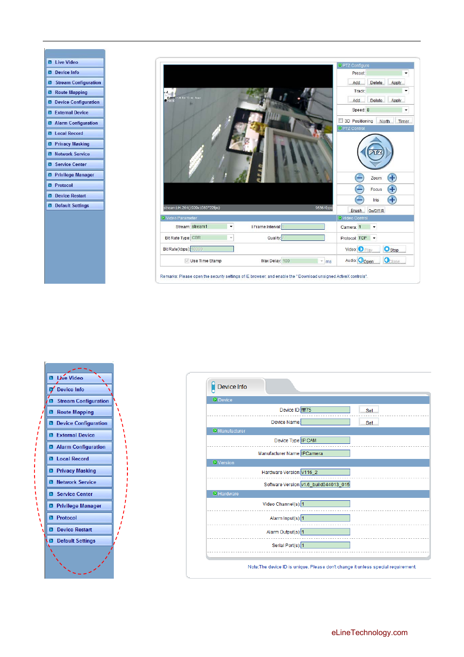 2 equipment information, Quipment information | eLine Technology SIP Web Browser Guide v1.0 User Manual | Page 6 / 29
