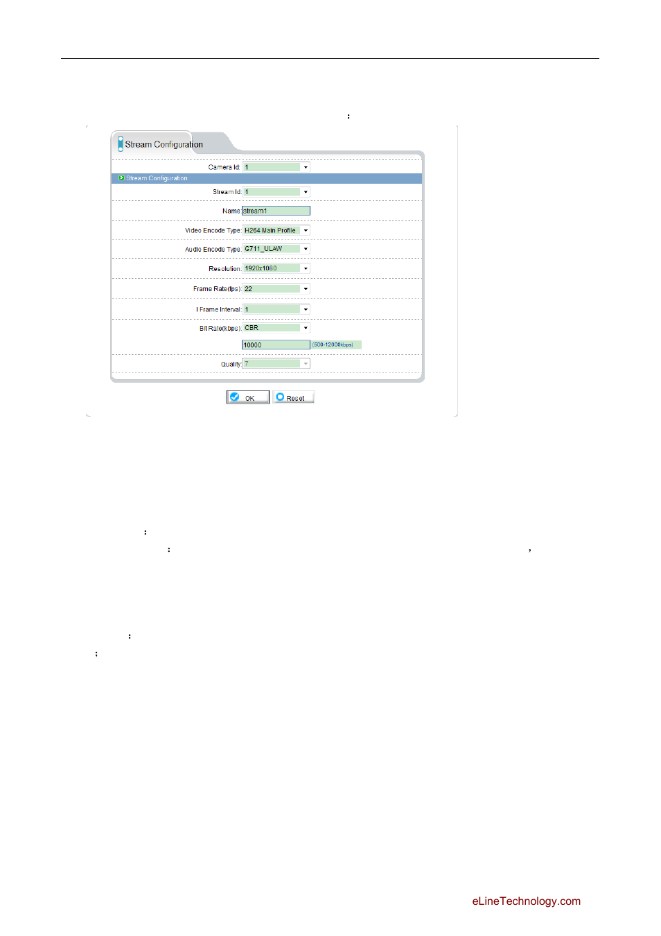 3 stream configuration, 4 route mapping, Stream configuration | Oute, Apping | eLine Technology SIP Web Browser Guide v1.0 User Manual | Page 7 / 29