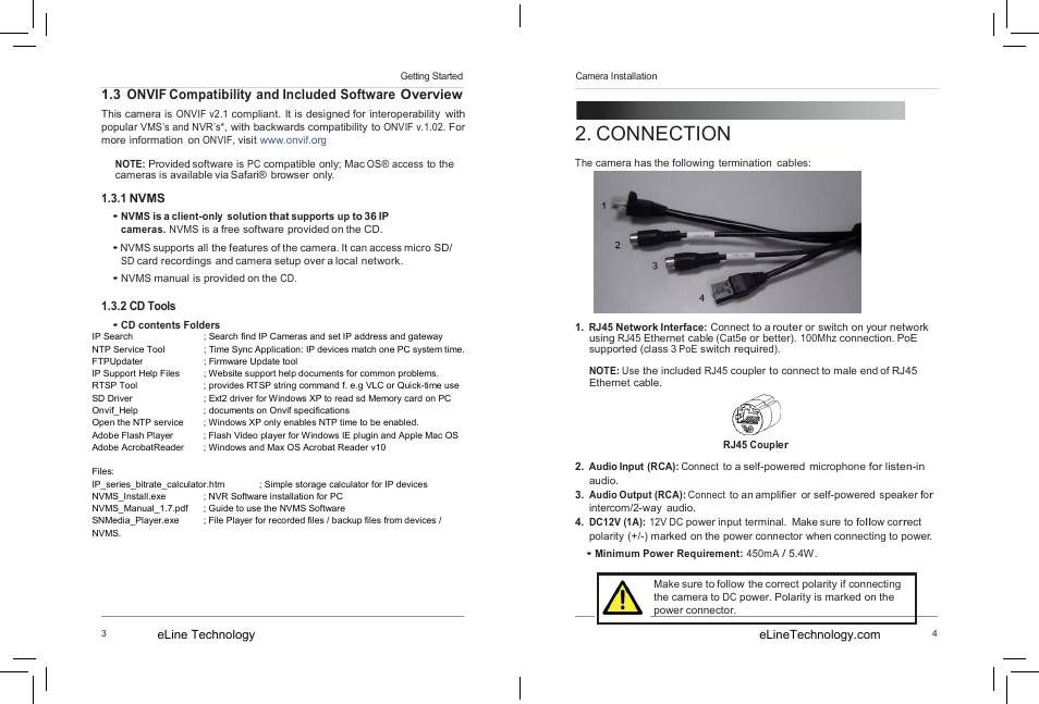 Connection | eLine Technology SIP-B-R User Manual | Page 7 / 36