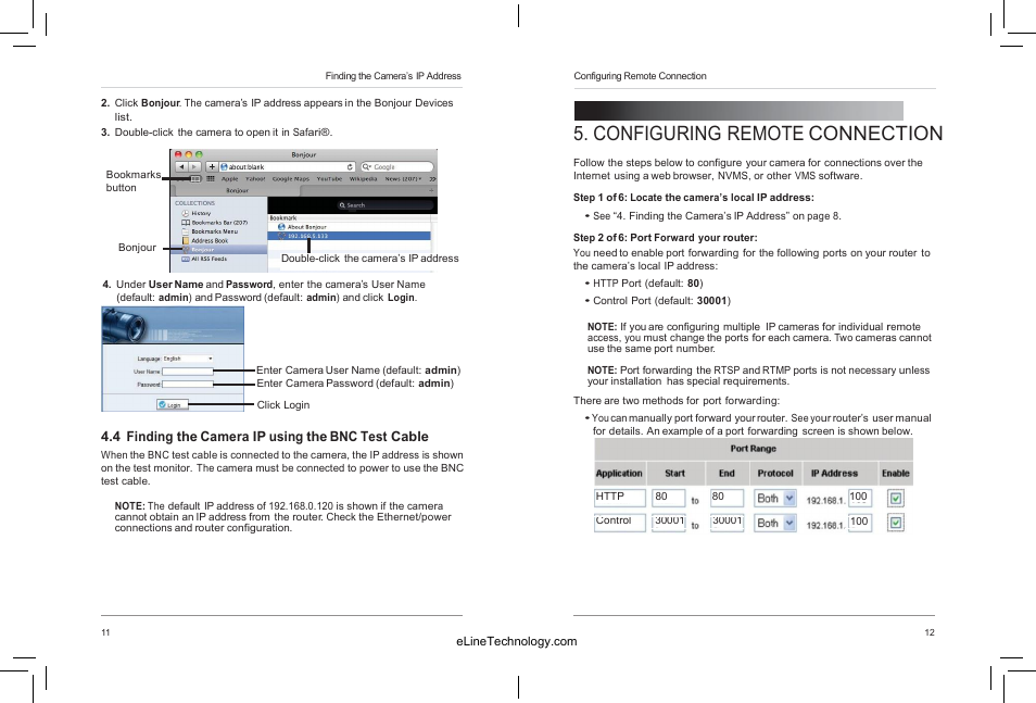 Configuring remote connection | eLine Technology SIP-D User Manual | Page 11 / 36
