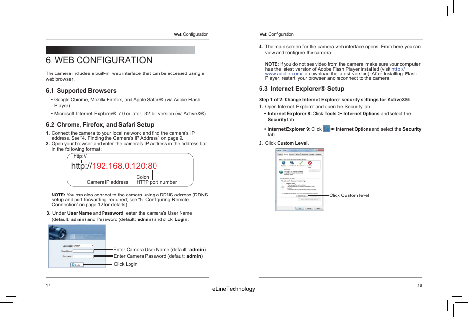 Web configuration | eLine Technology SIP-ED-R User Manual | Page 14 / 36