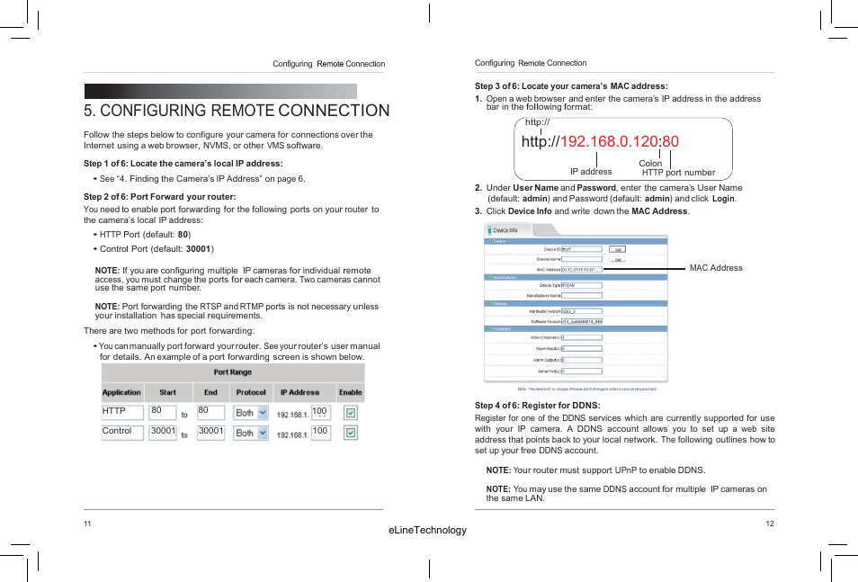 Configuring remote connection | eLine Technology SIP-FB User Manual | Page 11 / 35