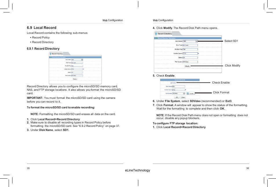 eLine Technology SIP-FB User Manual | Page 23 / 35