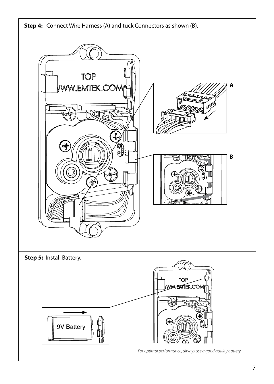 Emtek Keypad Deadbolt Locksets User Manual | Page 7 / 12