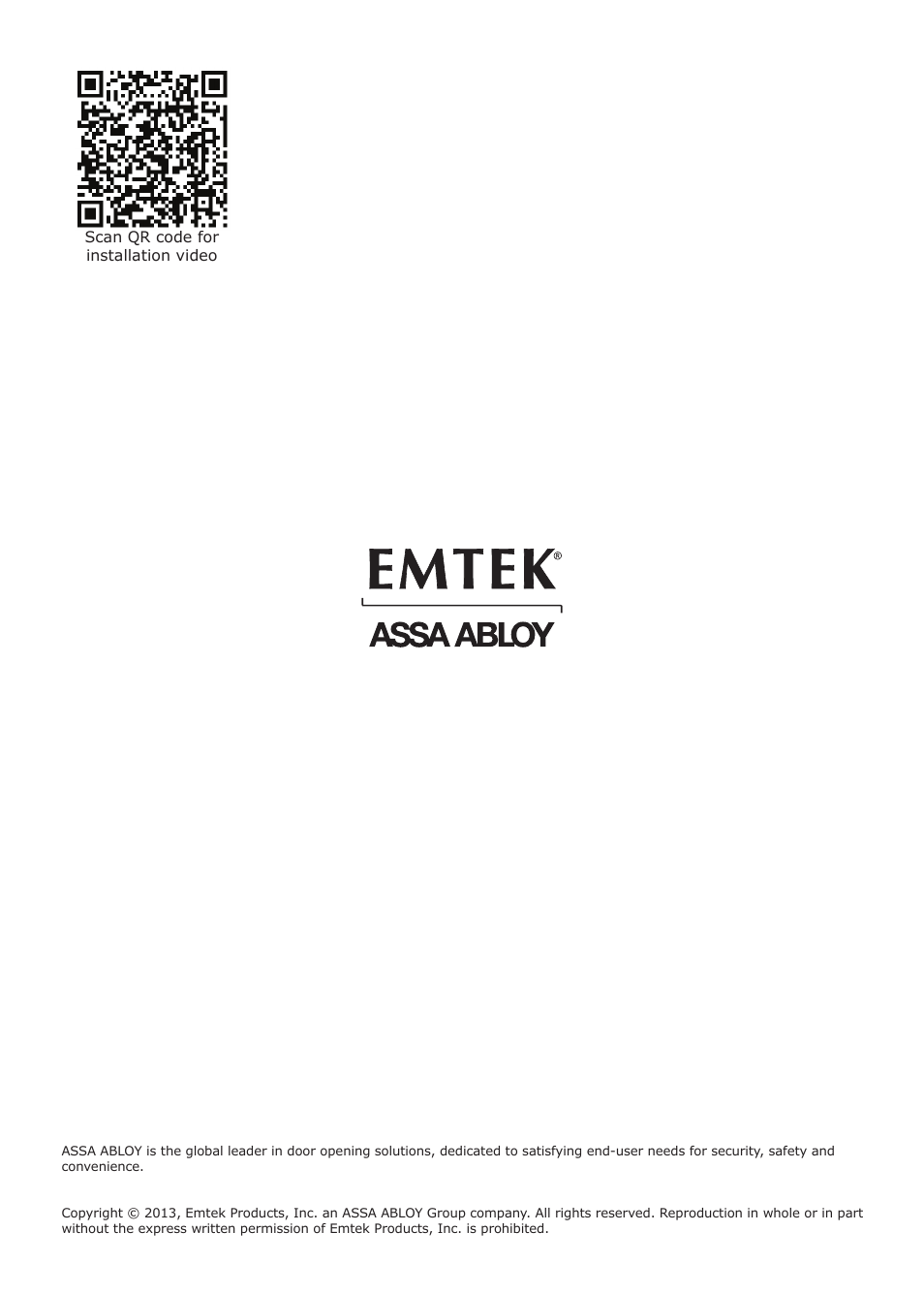 Emtek Keypad Leverset Locksets (Adjustable Latch) User Manual | Page 12 / 12