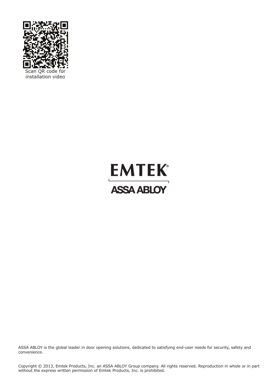 Emtek Modern Keypad Leverset Locksets (Adjustable Latch) User Manual | Page 12 / 12
