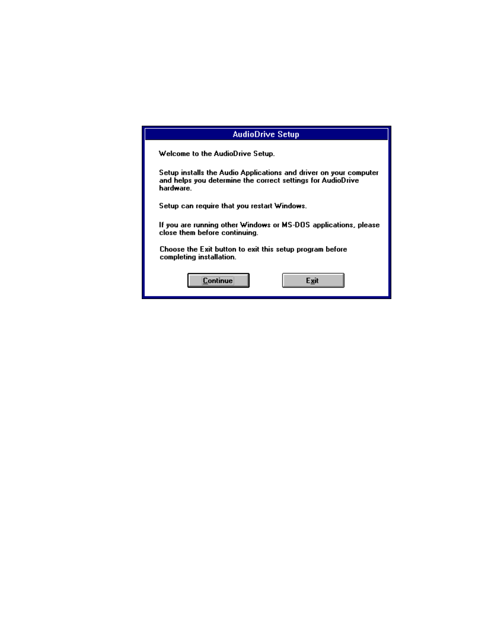 Installing the audio drive driver and applications | EXP Computer AudioDrive Ver. 3.0 User Manual | Page 10 / 86