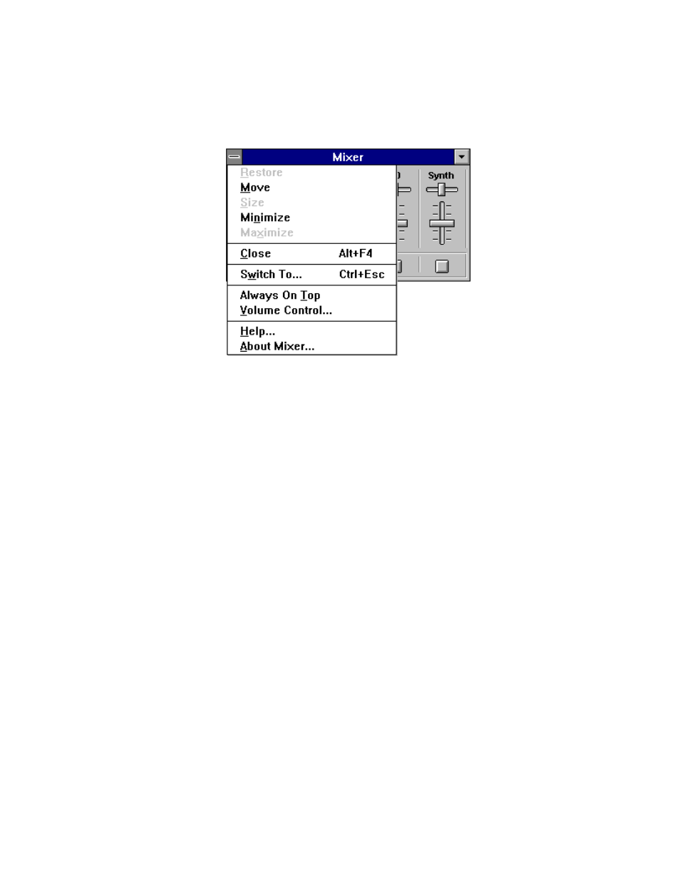 Mixer menu commands | EXP Computer AudioDrive Ver. 3.0 User Manual | Page 45 / 86