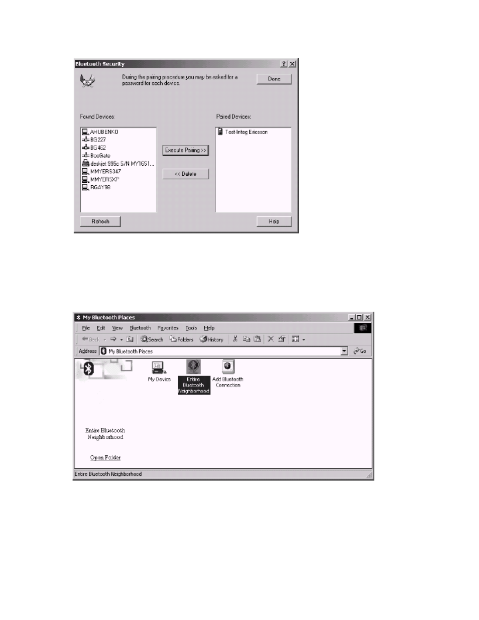 Viewing the ericsson phone from the btw system | EXP Computer Bluetooth: Pairing to the Ericsson T68 Phone Using BTW 1.2 User Manual | Page 6 / 9