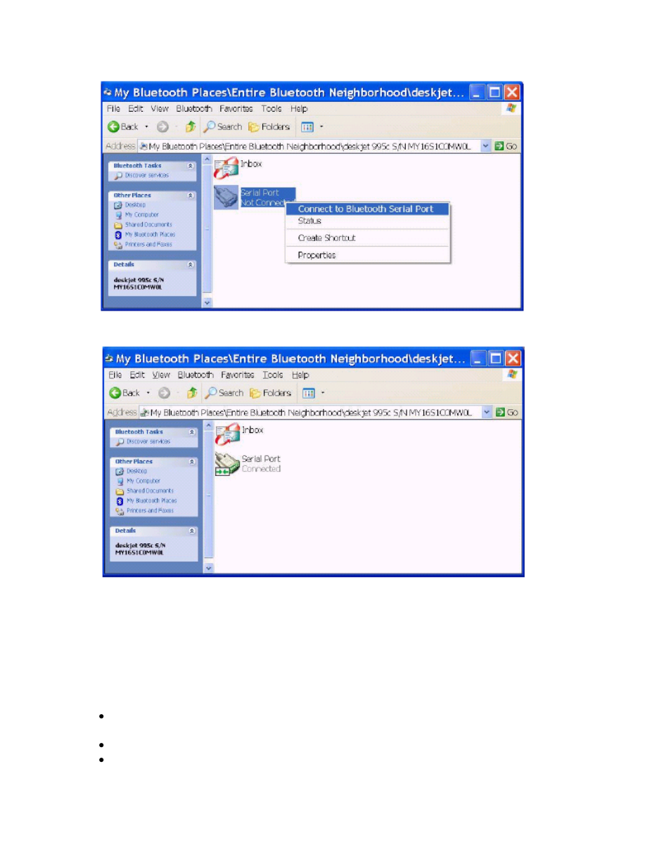 For troubleshooting or further information | EXP Computer Bluetooth: HP 995C Bluetooth-Enabled Printer User Manual | Page 13 / 14