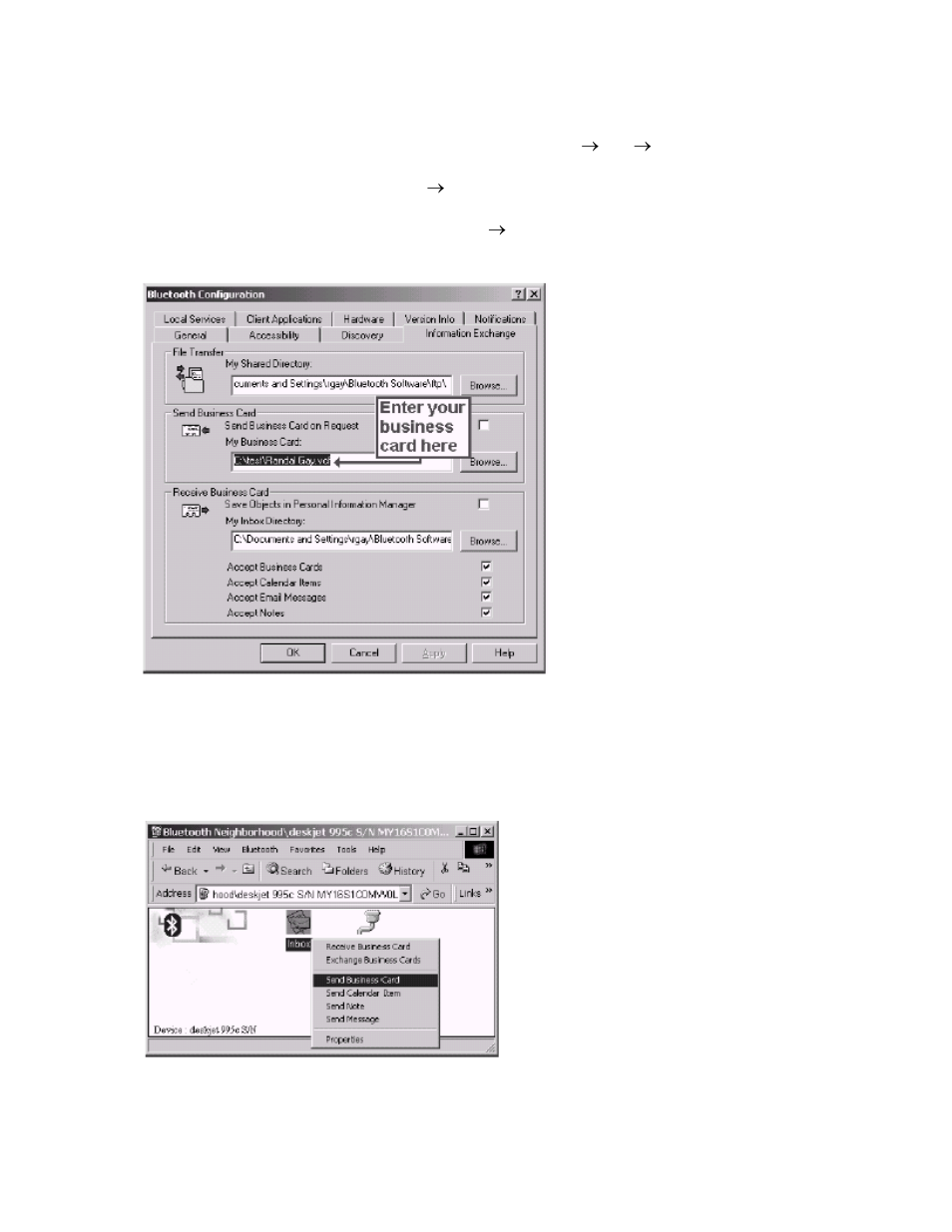 EXP Computer Bluetooth: HP 995C Bluetooth-Enabled Printer User Manual | Page 2 / 14