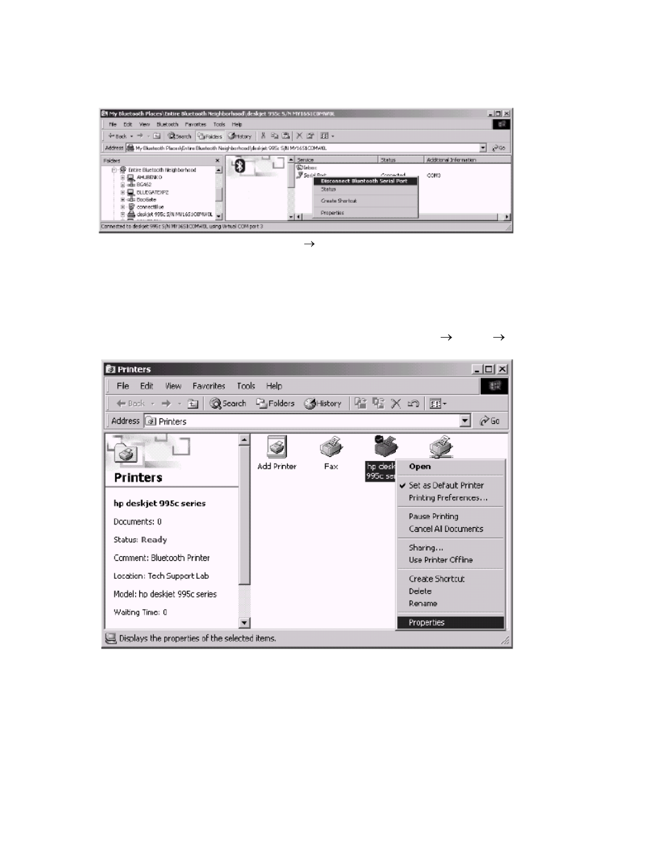 EXP Computer Bluetooth: HP 995C Bluetooth-Enabled Printer User Manual | Page 6 / 14