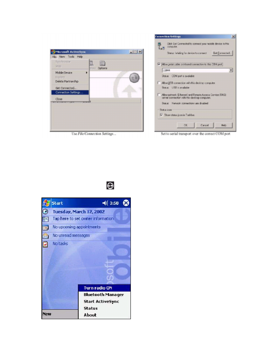 Ipaq h3870 setup | EXP Computer Bluetooth: iPAQ H3870 User Manual | Page 5 / 13