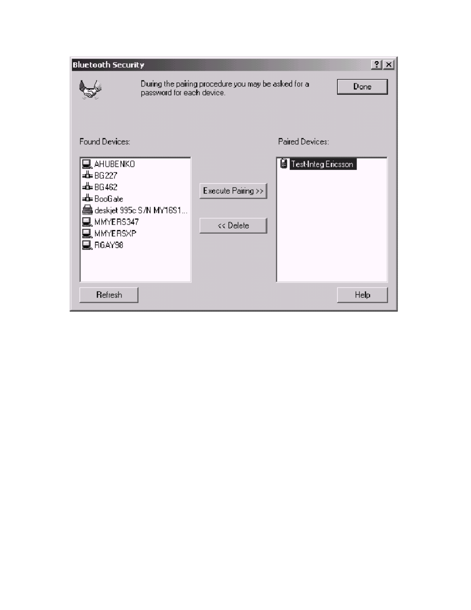 EXP Computer Bluetooth: Pairing to the Ericsson T39 Phone Using BTW 1.2 User Manual | Page 9 / 11