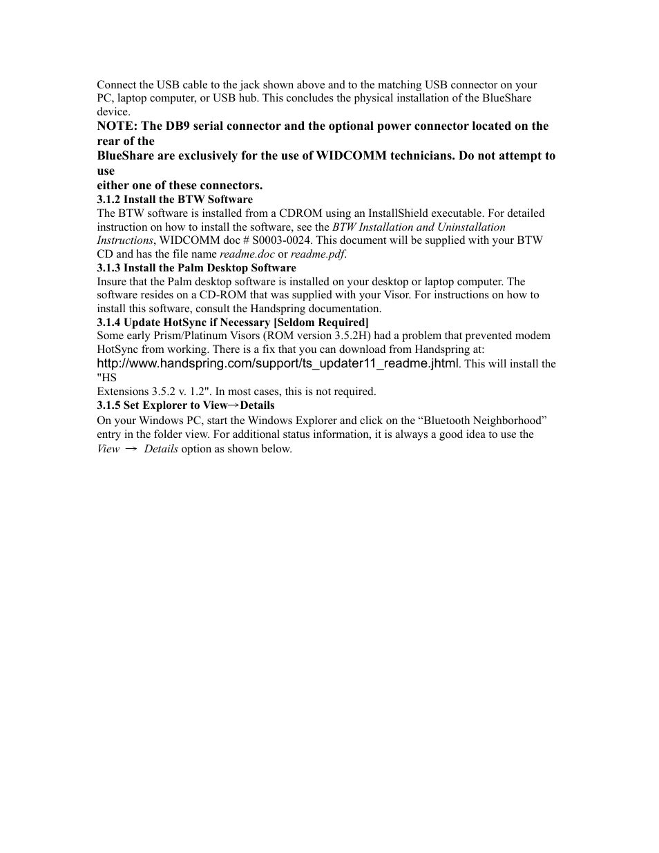 EXP Computer Bluetooth: Wireless HotSync of the Handspring Visor User Manual | Page 4 / 16
