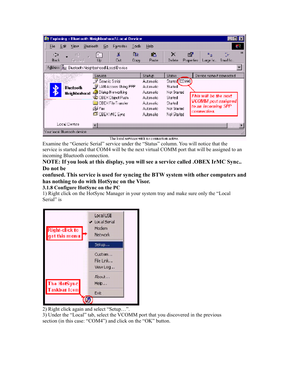 EXP Computer Bluetooth: Wireless HotSync of the Handspring Visor User Manual | Page 6 / 16