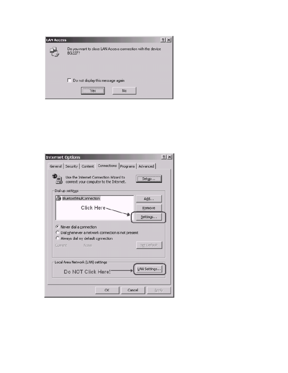 3 support for proxy servers in internet explorer | EXP Computer Bluetooth: Surfing the Web from Your Laptop Computer User Manual | Page 8 / 9