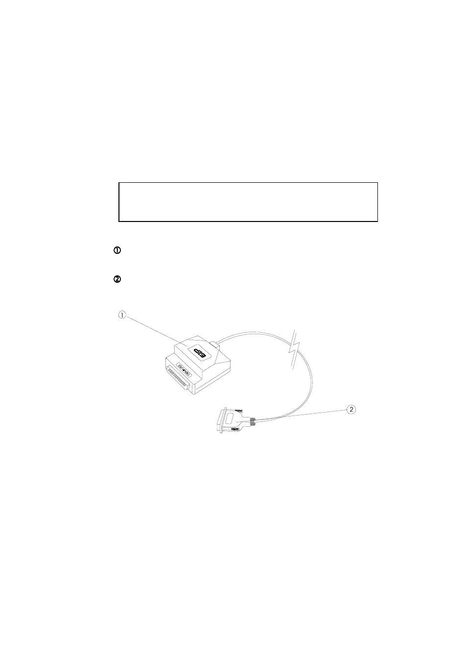 Hardware installation (optional parallel port), Parallel port adapter cable, Port) | EXP Computer CD Station User Manual | Page 19 / 27