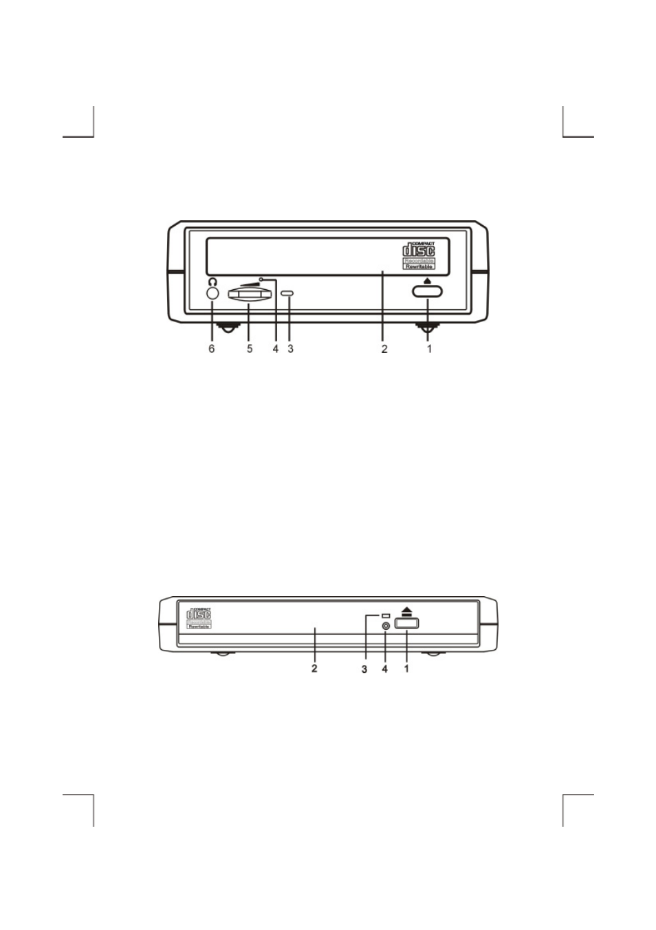 External type, Ultra-slim type | EXP Computer CRW with DVD ROM Card User Manual | Page 9 / 40