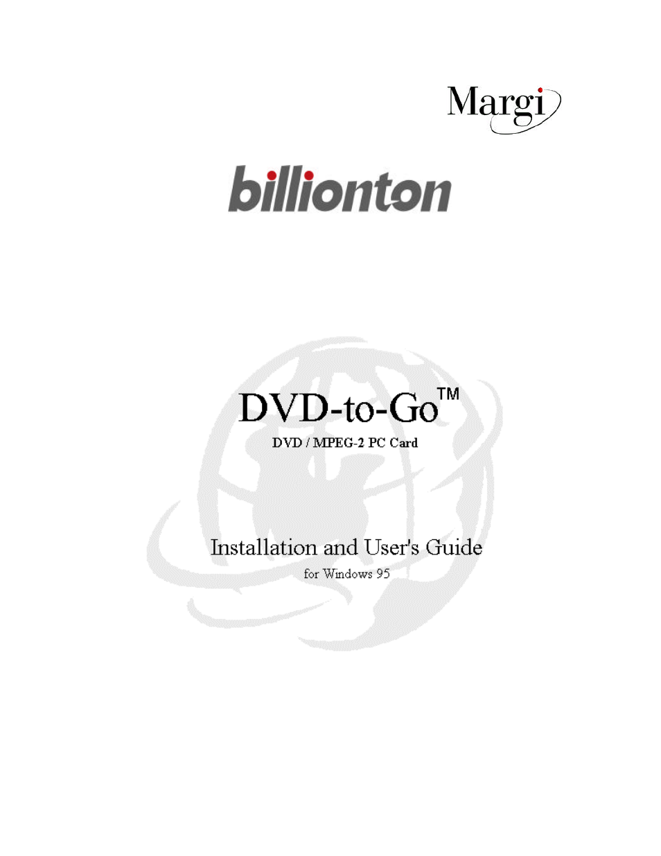 EXP Computer DVD-to-Go DVD_Mpeg2 User Manual | 29 pages
