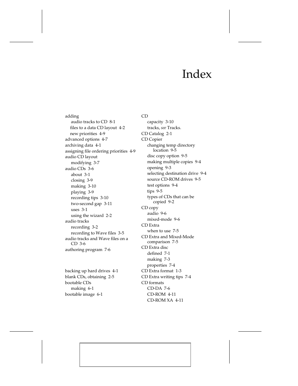 Index | EXP Computer EXP CD-Rewriter Bundled S_W User Manual | Page 125 / 130