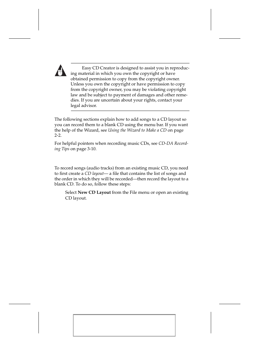 Recording audio tracks from an existing music cd, 1 select new cd layout from the file menu or open | EXP Computer EXP CD-Rewriter Bundled S_W User Manual | Page 24 / 130