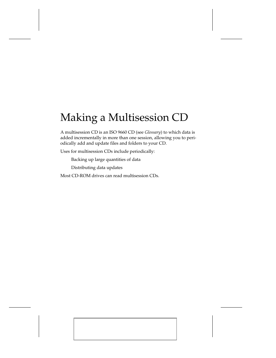 Making a multisession cd | EXP Computer EXP CD-Rewriter Bundled S_W User Manual | Page 47 / 130