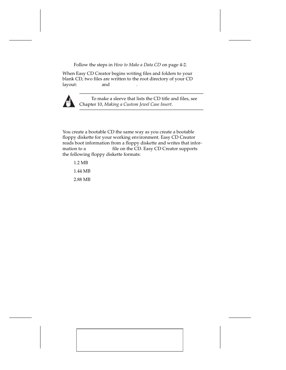 6 follow the steps in how to make a data cd on pag, Tips for making a bootable cd, Tips for making a bootable cd 6-3 | EXP Computer EXP CD-Rewriter Bundled S_W User Manual | Page 55 / 130