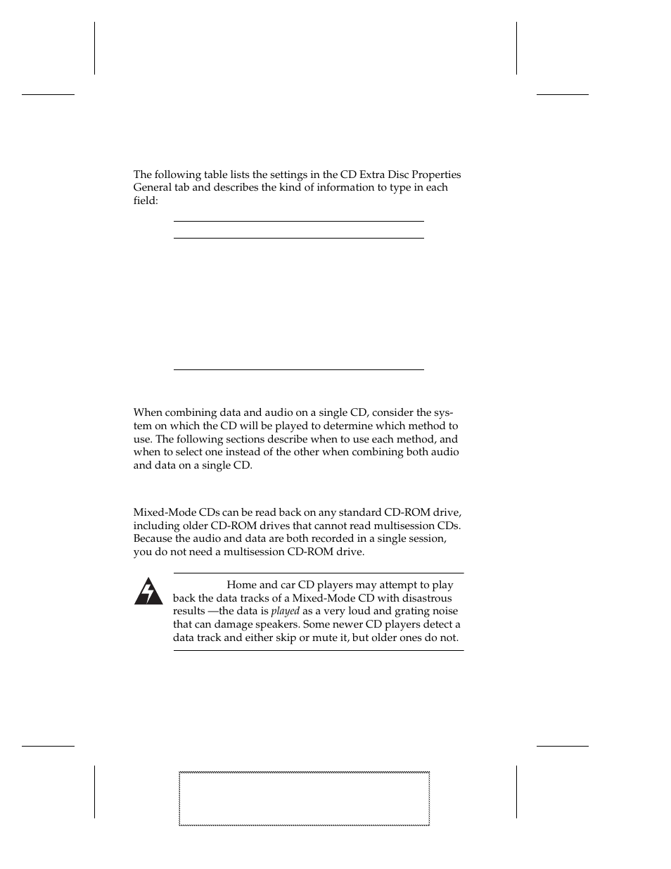 Cd extra disc properties general tab, Mixed-mode and cd extra writing tips, When to use mixed-mode | Cd extra disc properties general tab 7-4, Mixed-mode and cd extra writing tips 7-4, When to use mixed-mode 7-4 | EXP Computer EXP CD-Rewriter Bundled S_W User Manual | Page 60 / 130