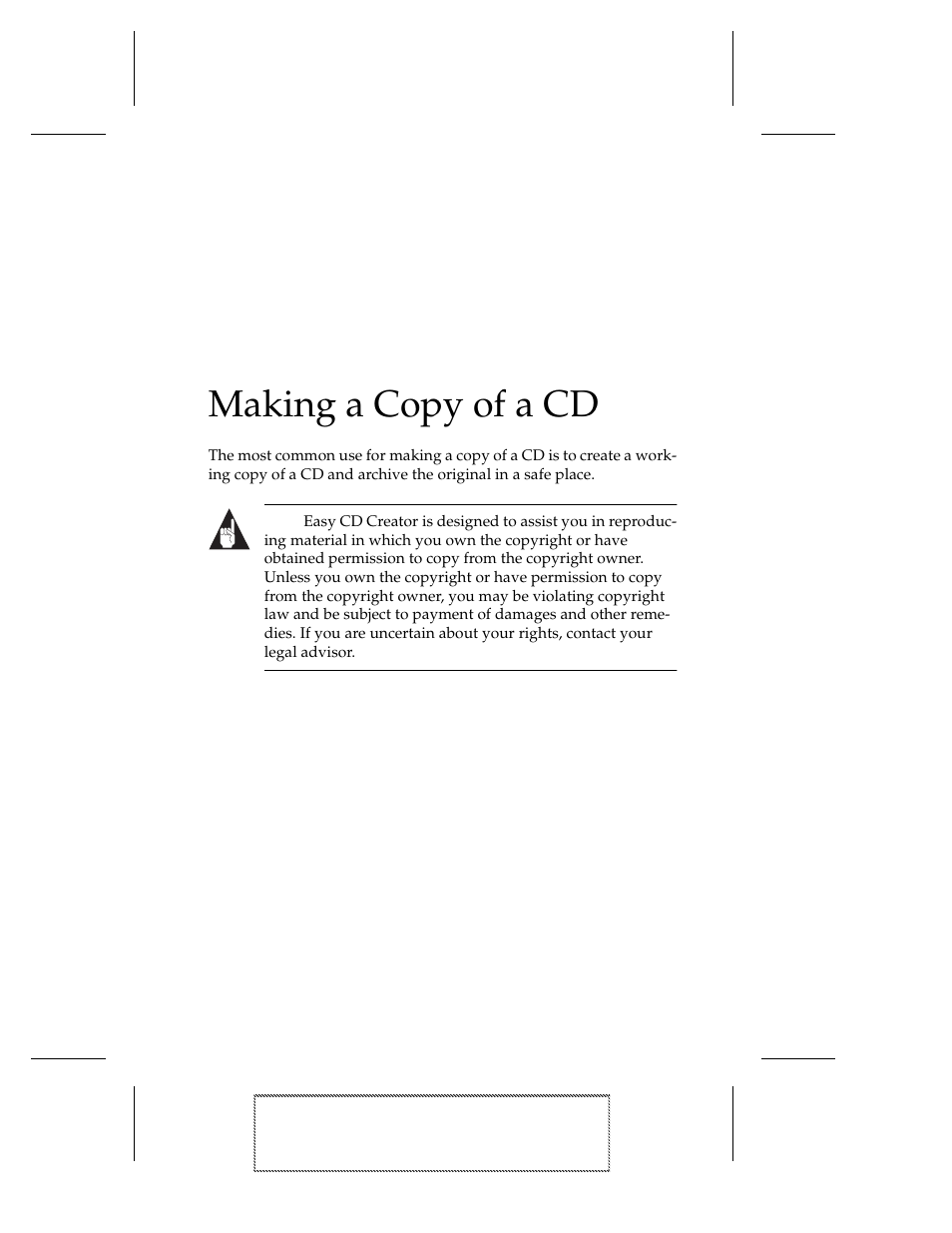 Making a copy of a cd, Ee chapter 9, making a copy of a cd | EXP Computer EXP CD-Rewriter Bundled S_W User Manual | Page 67 / 130