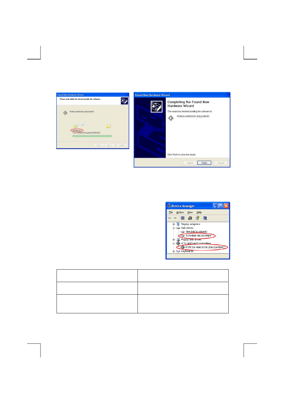 EXP Computer HD TRAVELER E PCMCIA (including Win 2000 XP) User Manual | Page 21 / 36