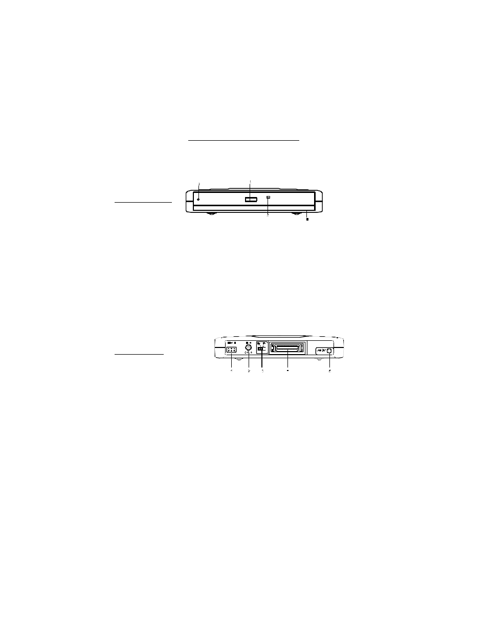 7part names & functions | EXP Computer ThinCD E series for CDE-2440(PCMCIA Model), CDE-2450(USB Model), CDE-2465(Parallel Model) User Manual | Page 7 / 29