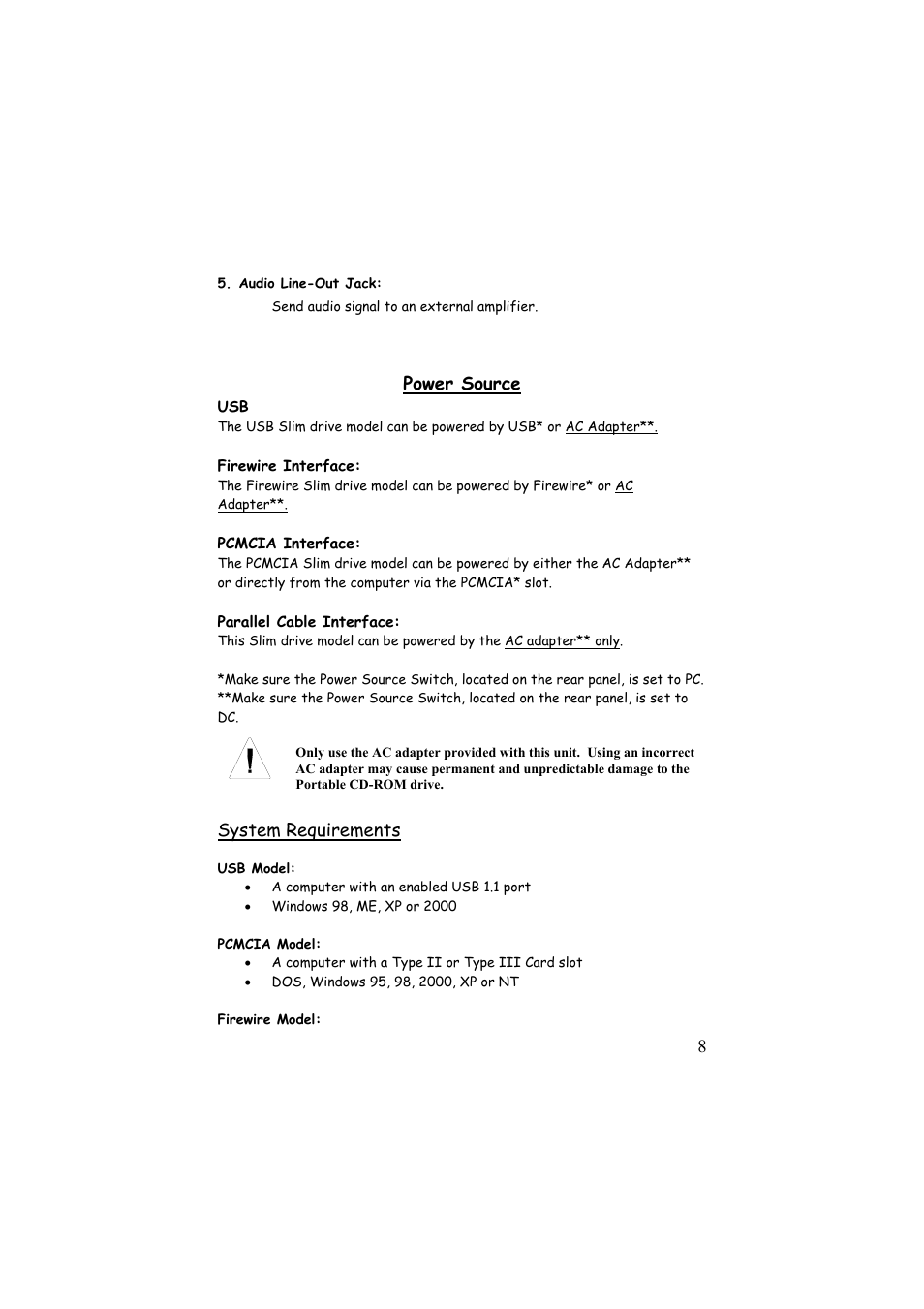 EXP Computer Portable Slim CD_DVD_CDRW Drive User Manual | Page 8 / 24