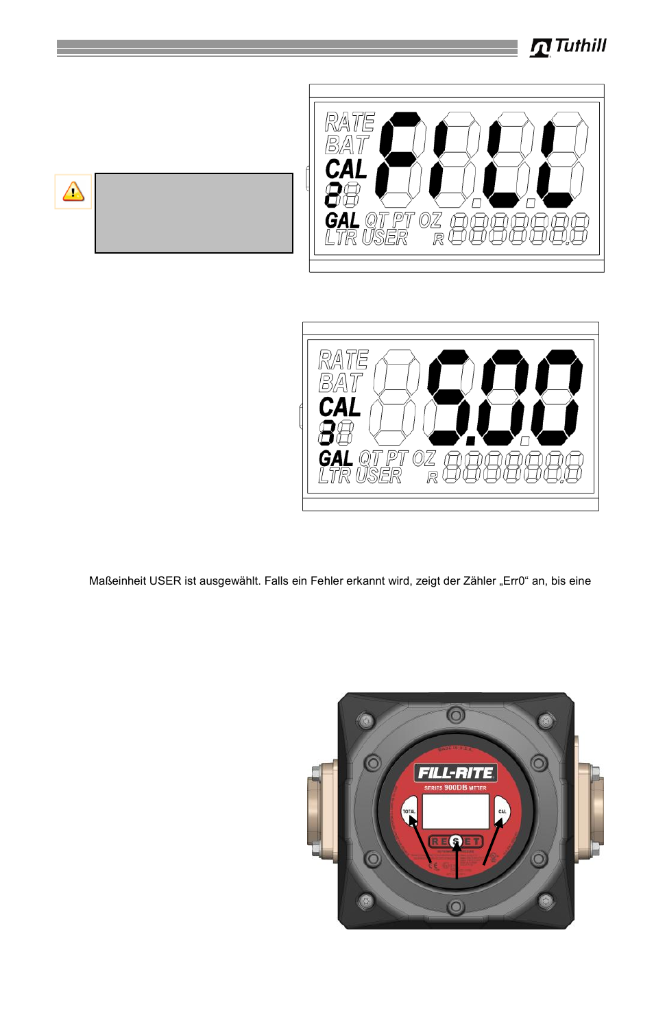 Betriebsanweisungen | Fill-Rite 900 Series Digital Liquid Meter User Manual | Page 41 / 48