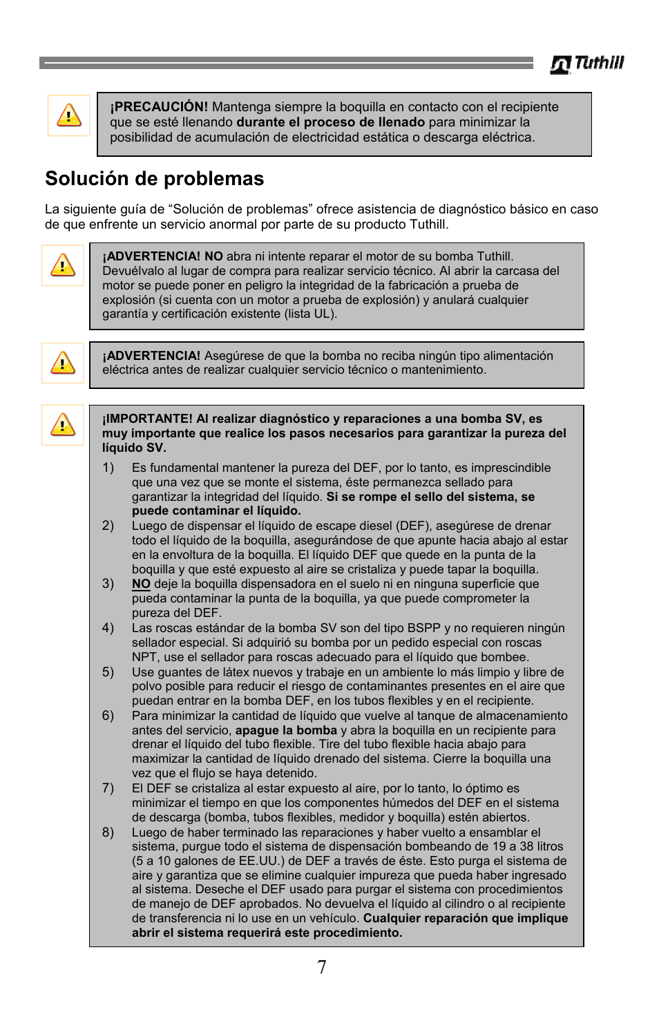 Solución de problemas | Sotera SV Series User Manual | Page 19 / 48