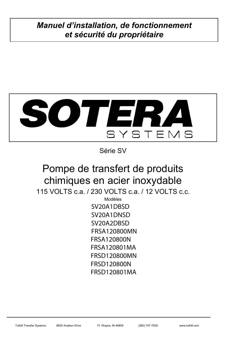 Sotera SV Series User Manual | Page 25 / 48