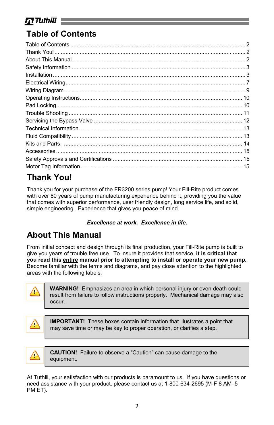 Fill-Rite 3200 Series High Flow DC Pump User Manual | Page 2 / 16